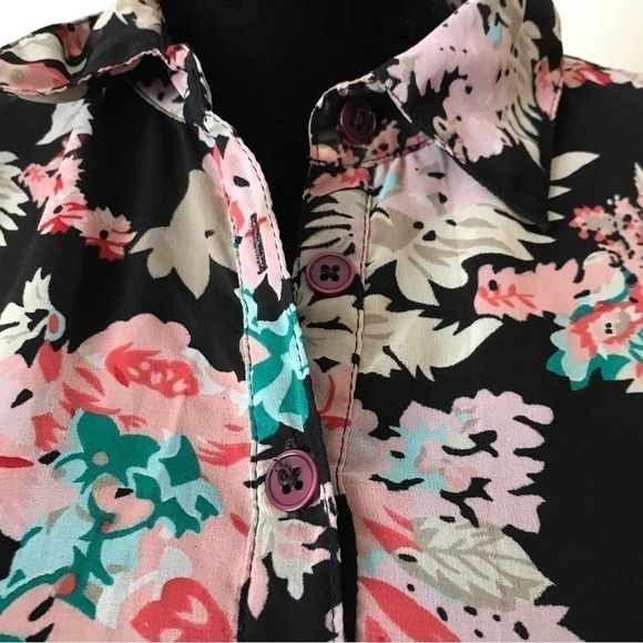 Bog Band of Gypsies floral short sleeved summer dress. Size medium. - Picture 3 of 11